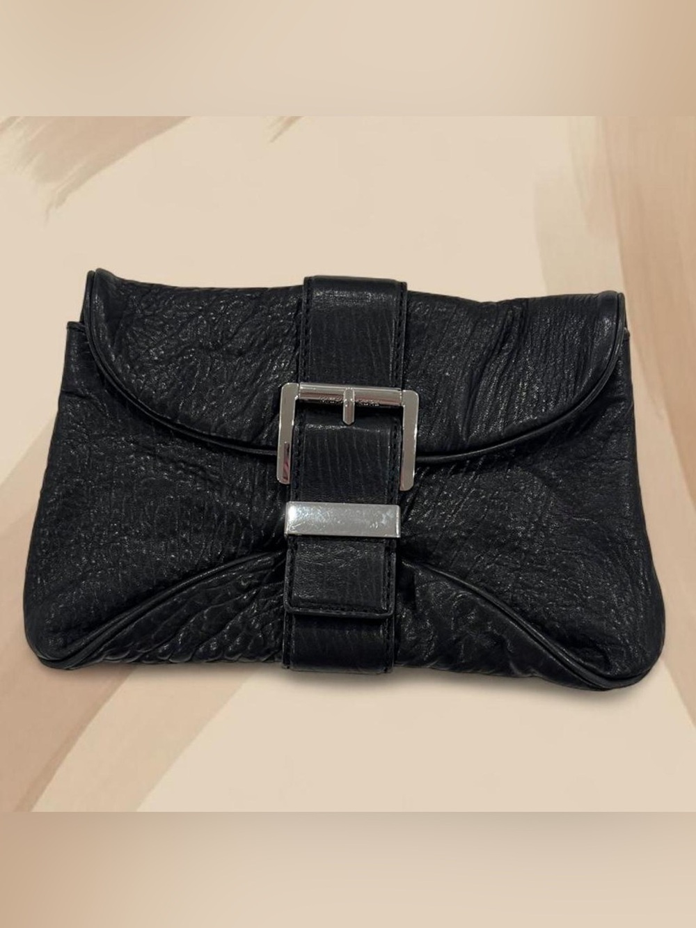 Micheal Kors Black leather clutch